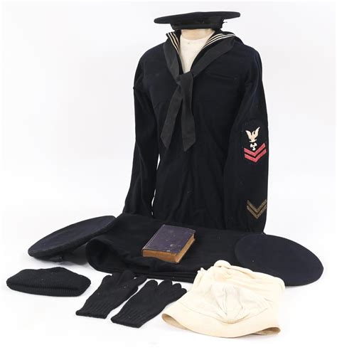 Sold At Auction Span Am Wwi Us Navy Enlisted Uniform Lot