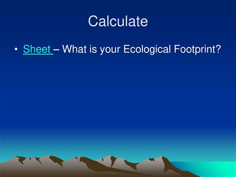 Ecological Footprint Ppt Download