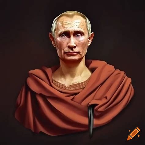 Satirical Representation Of Vladimir Putin As Julius Caesar In A