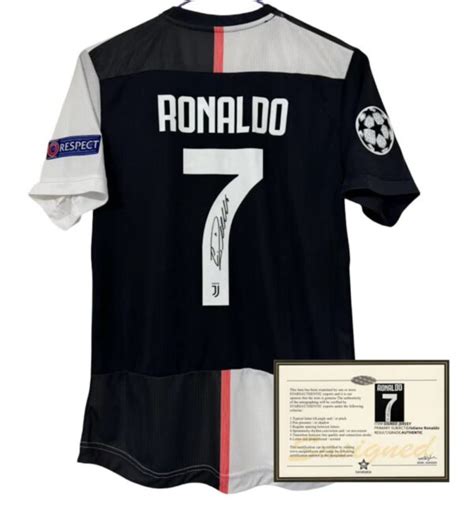 Cristiano Ronaldo Signed Juventus 2019 20 Jersey Sasigned COA Grade A