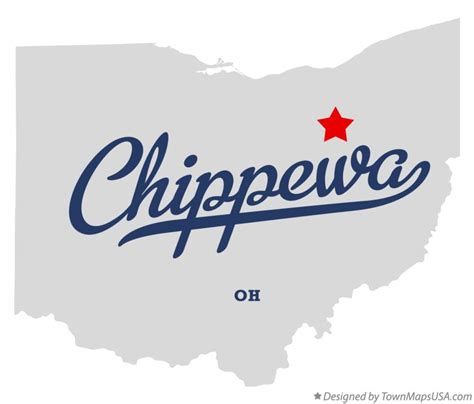 Map Of Chippewa Oh Ohio