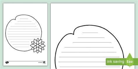 Lily Pad And Frog Template