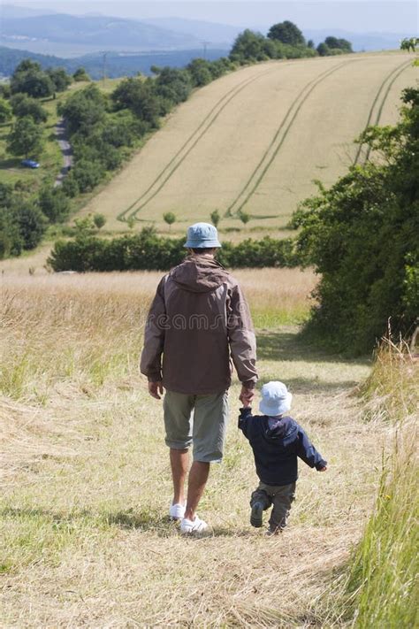 Father And Son Walking Stock Photo Image Of Domestic 19287992