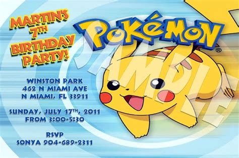 Pokemon Birthday Invitations | FREE Printable Birthday Invitation ...