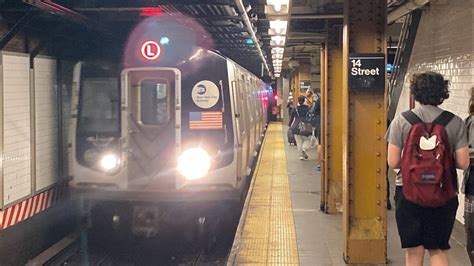 MTA NYCT 8th Avenue Bound R143 L Train At 14th Street Union Square