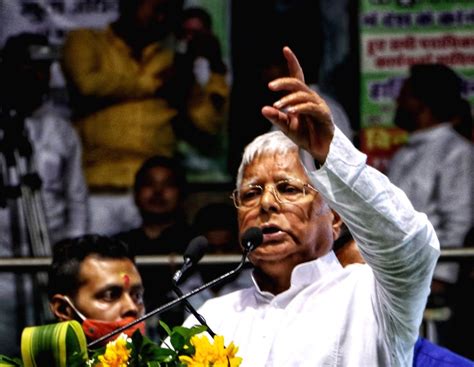 Rjd Supremo Lalu Prasad Yadav Addresses