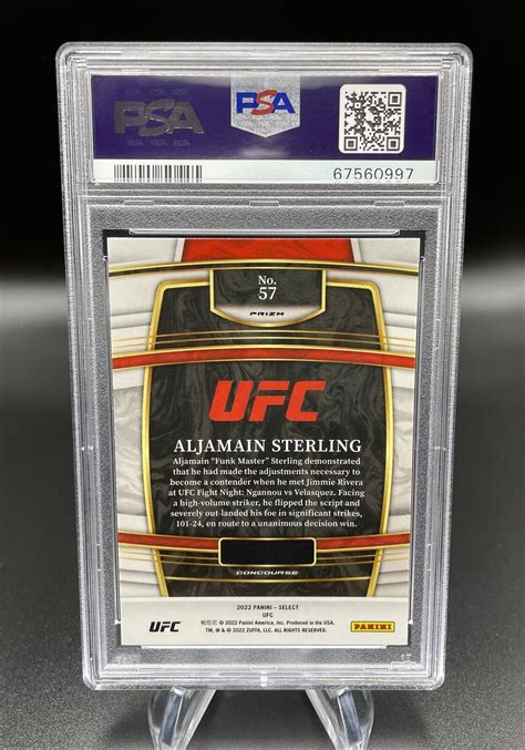 2022 Panini Select UFC Concourse Tri Color Prizm 57 Aljamain