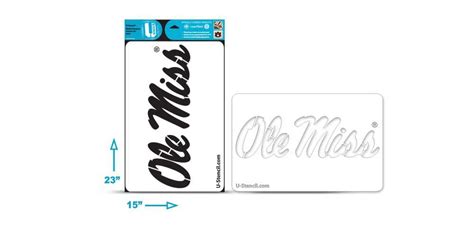 Ole Miss Stencil Multi Purpose Omoos 501 U Stencil A Stencil Universe