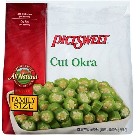 Pictsweet Farms Cut Okra Frozen Oz Walmart