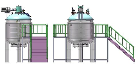 China Industrielle Edelstahl Vakuum Mischtank Homogenisator Tank