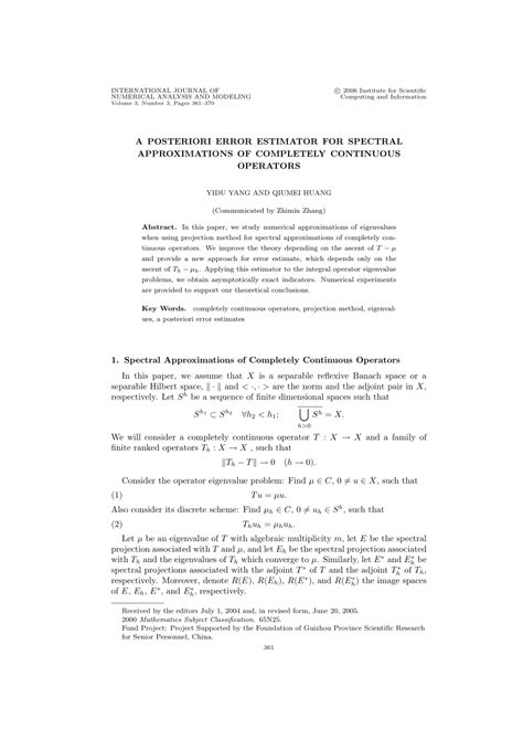 Pdf A Posteriori Error Estimator For Spectral Approximations Of