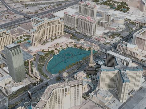 Las Vegas City The Strip Usa 3d Model 2020 3dcadbrowser