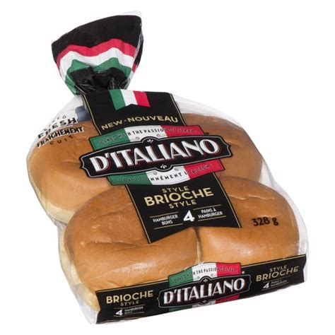 D Italiano Brioche Style Hamburger Buns