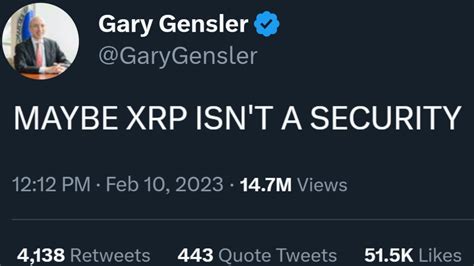 Xrp Ripple This Is Good Positive News From Gary Gensler What A Ripple