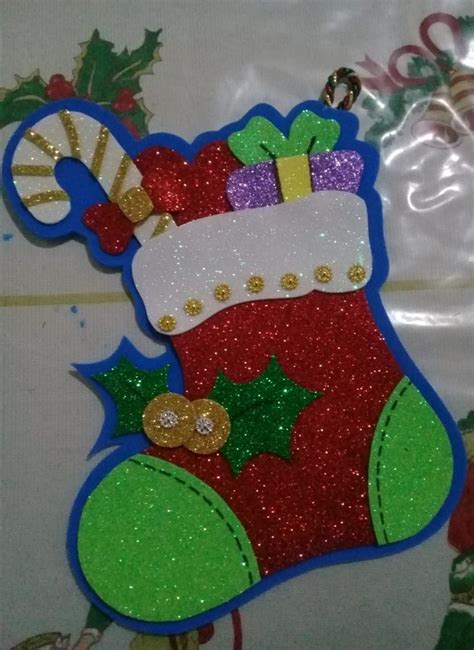 Adorno Navide O Bota Xmas Crafts Christmas Crafts Christmas