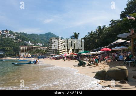 Beach outside Hotel Barcelo la Jolla de Mismaloya, Mismaloya, Puerto ...