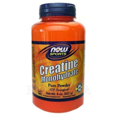 Sports Creatine Monohydrate Powder Now 227 G