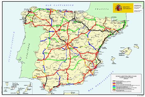 Carte Espagne Portugal Autoroutes Vacances Guide Voyage