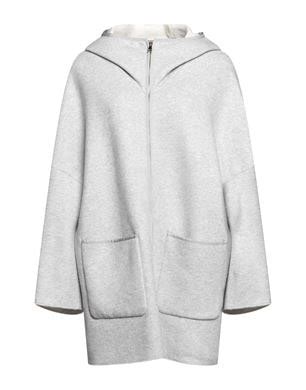 Agnona Light Grey Womens Coat Yoox