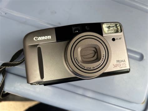 Canon Prima Super Caption Film Camera With Camera Bag Photography