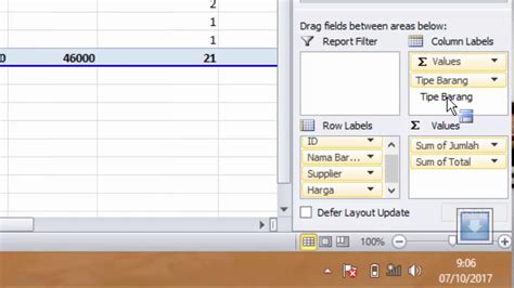 Tutorial Excel Pivot Table Grouping Filtering Dan Penjumlahan Youtube