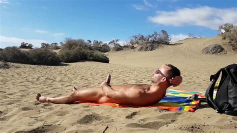 Playing With My Huge Cock In Public In The Dunes Xnxx