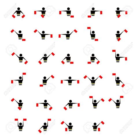 Alphabet Flag Semaphore System Vector Alphabet Icon Royalty Free Cliparts Vectors And Stock