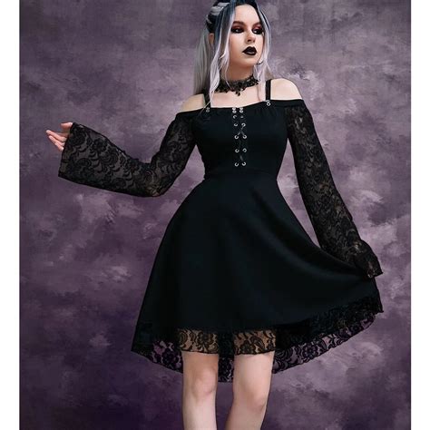 Vestido Goth Princess Vestido Gotico Goth Dress Preto Shopee Brasil