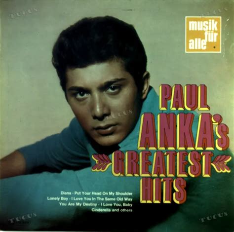 Paul Anka Paul Ankas Greatest Hits Ger Lp Vgvg Eur 562