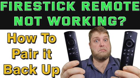 Fire TV Stick Remote Not Working Or Pairing Easy Fix Which Works