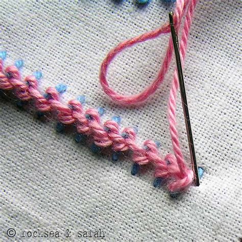 Raised Chain Band Sarah S Hand Embroidery Tutorials