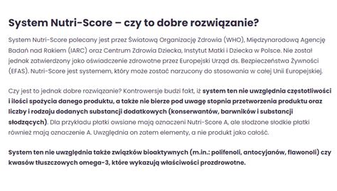 Zaklinacz Łosiów on Twitter Piękne System Nutri Score jest polecany