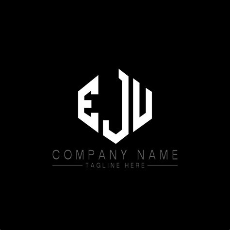 Eju Letter Logo Design With Polygon Shape Eju Polygon And Cube Shape