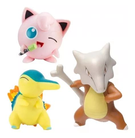 Pokémon Set Figura De Batalla Cyndaquil jigglypuff marowak en venta en