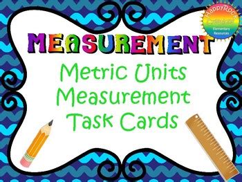 Metric Units Measurement Task Cards By HappyRock Creations TPT