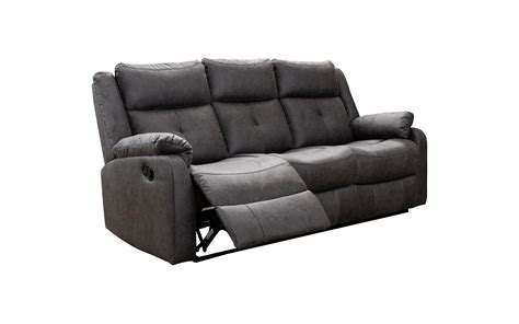 Endurance Janus Fabric 3 Seater Manual Recliner Sofa