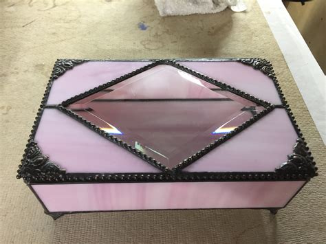 Jewelry Box Contemporary Stained Glass Jewelry Box Etsy