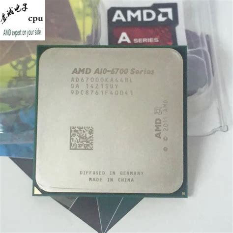 AMD APU A10 6700 CPU Processor Desktop Quad Core 3.7Ghz L2=4M 65W ...