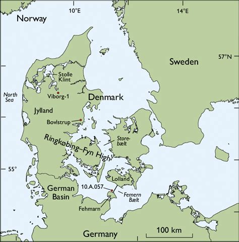 Map Of Denmark And Germany