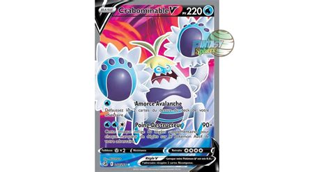 Pok Mon Crabominable V Full Art Ultra Rare Epee Et