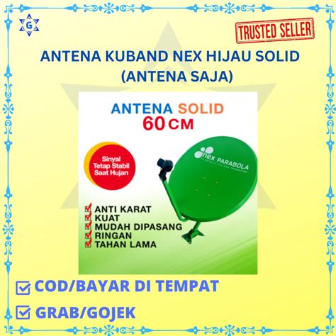 Jual Solid Antena Parabola Kuband Merk Nex Hijau Solid Diameter Cm