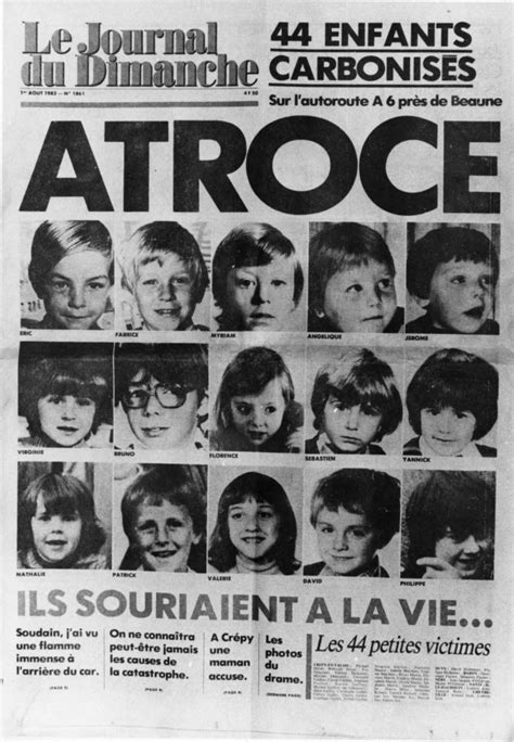 Histoire Qui étaient Les Victimes De Laccident De Beaune De 1982