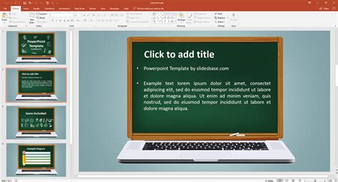 Internet Education Presentation Template Prezibase