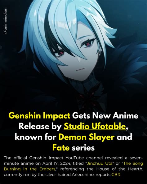 Genshin Impact Gets New Anime Release By Studio Ufotable Known For