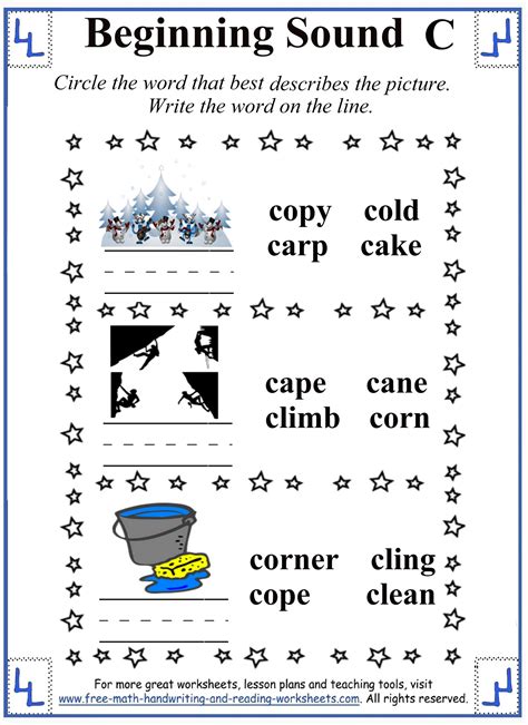 Printable Letter C Worksheets And Activities