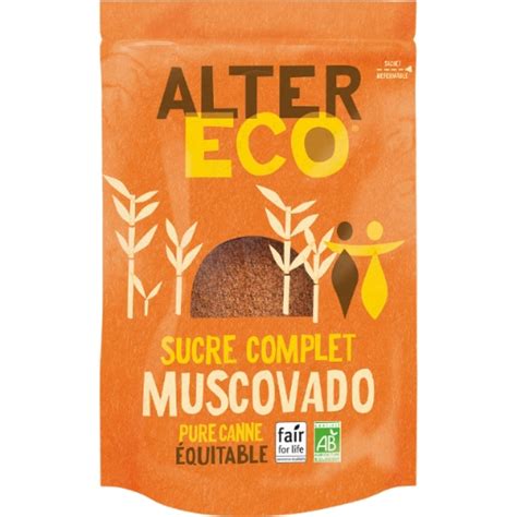 Sucre De Canne En Poudre Muscovado Complet Bio Alter Eco Le Paquet De