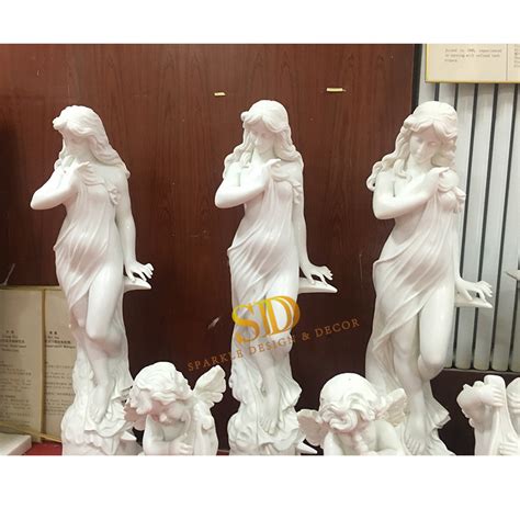 Pure White Marble Goddess Aphrodite Venus Anadyomene Nude Female Erotic