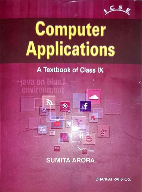 Computer Applications Textbook Class 9 For Icse 2023 Exam