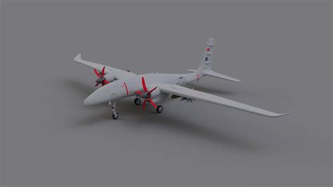 Baykar Akinci Uav D Model Free Vr Ar Low Poly D Model Cgtrader