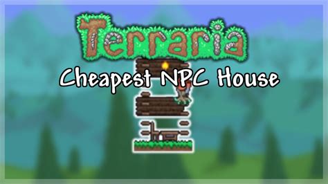 How To Make The Fastest Npc House In Terraria Youtube